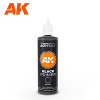 AK Interactive 3Gen Primers - Black Primer 100 ml - Gap Games