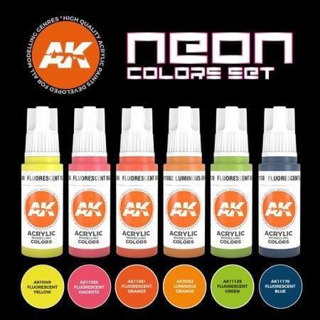 Ak Interactive 3Gen Sets - Neon Colors - Gap Games