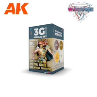 Ak Interactive 3Gen Sets - Non Metallic Metal - Gold - Gap Games