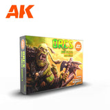 Ak Interactive 3Gen Sets - Orcs And Green Creatures - Gap Games