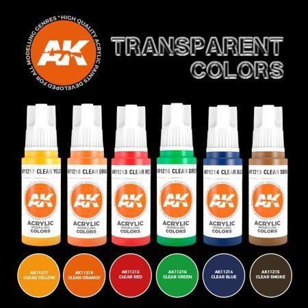 Ak Interactive 3Gen Sets - Transparent Colors - Gap Games