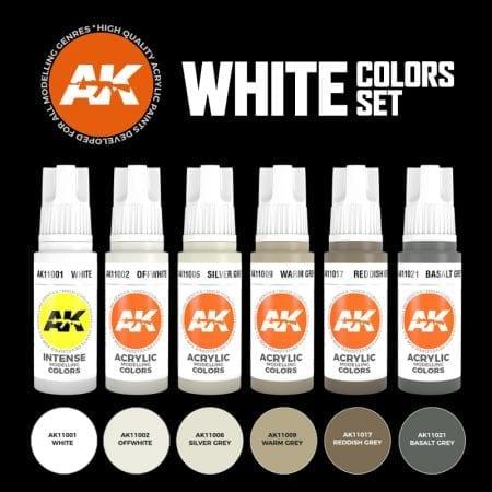 Ak Interactive 3Gen Sets - White Colors - Gap Games