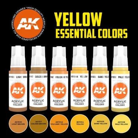 Ak Interactive 3Gen Sets - Yellow Essential Colors - Gap Games