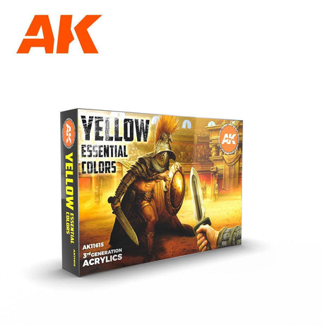 Ak Interactive 3Gen Sets - Yellow Essential Colors - Gap Games