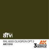 AK Interactive 3rd Gen Acrylic AFV RAL 6003 Olivgrün opt. 2 - Gap Games