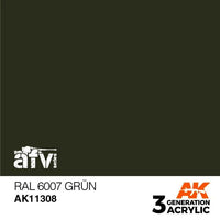 AK Interactive 3rd Gen Acrylic AFV RAL 6007 Grün - Gap Games