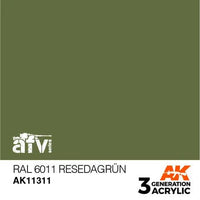 AK Interactive 3rd Gen Acrylic AFV RAL 6011 Resedagrün - Gap Games