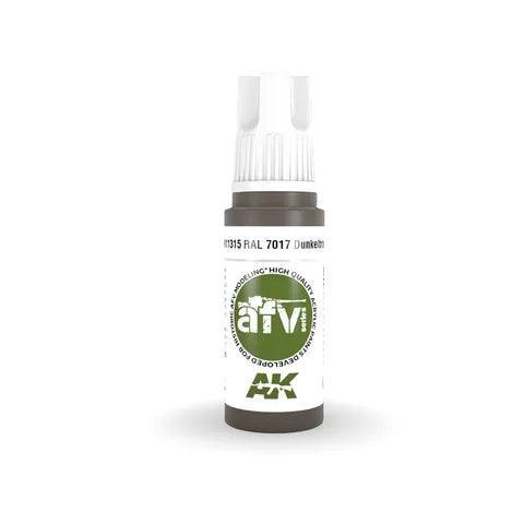 AK Interactive 3rd Gen Acrylic AFV RAL 7017 Dunkelbraun - Gap Games