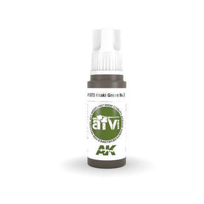 AK Interactive 3rd Gen Acrylic KHAKI GREEN NO.3 - Gap Games