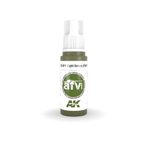 AK Interactive 3rd Gen Acrylic Nº1 LIGHT GREEN (FS34151) - Gap Games