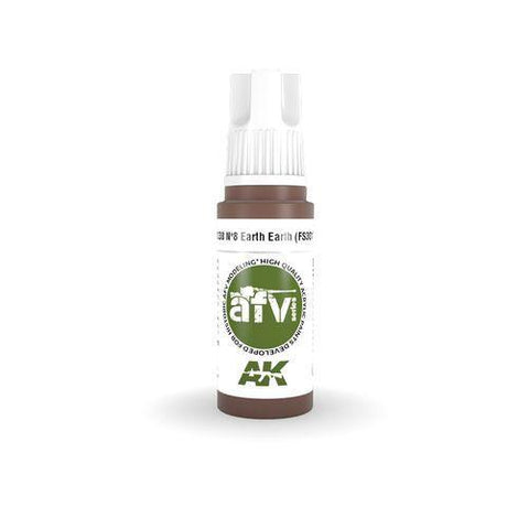 AK Interactive 3rd Gen Acrylic Nº8 EARTH RED (FS30117) - Gap Games
