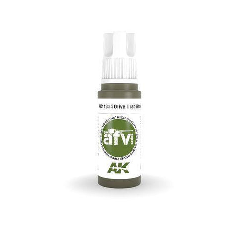 AK Interactive 3rd Gen Acrylic OLIVE DRAB BASE - Gap Games