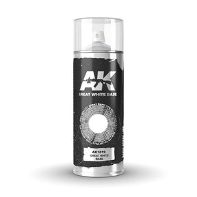 Ak Interactive - Aerosol Spray Primer - Great White Base - Spray 150ml - Gap Games