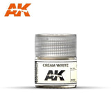 AK Interactive Real Colors - Acrylic Lacquer Paint 10ml bottle - Cream White