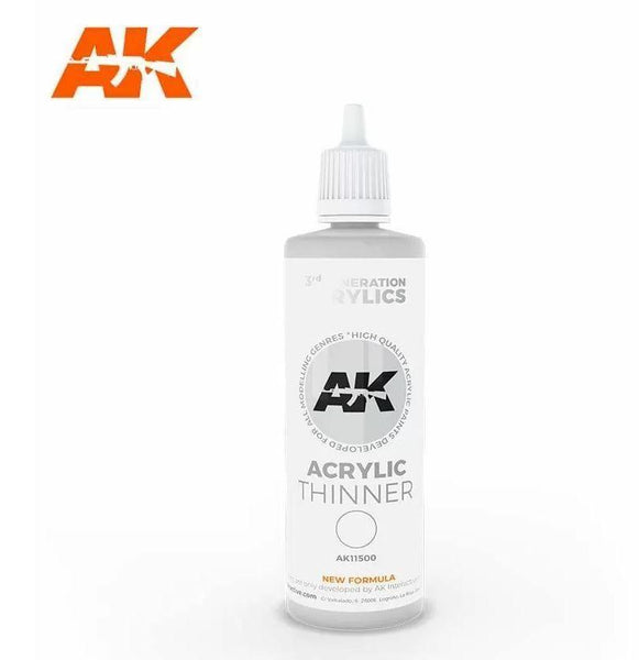 AK Interactive Auxiliaries - Acrylic Thinner 100ml - Gap Games