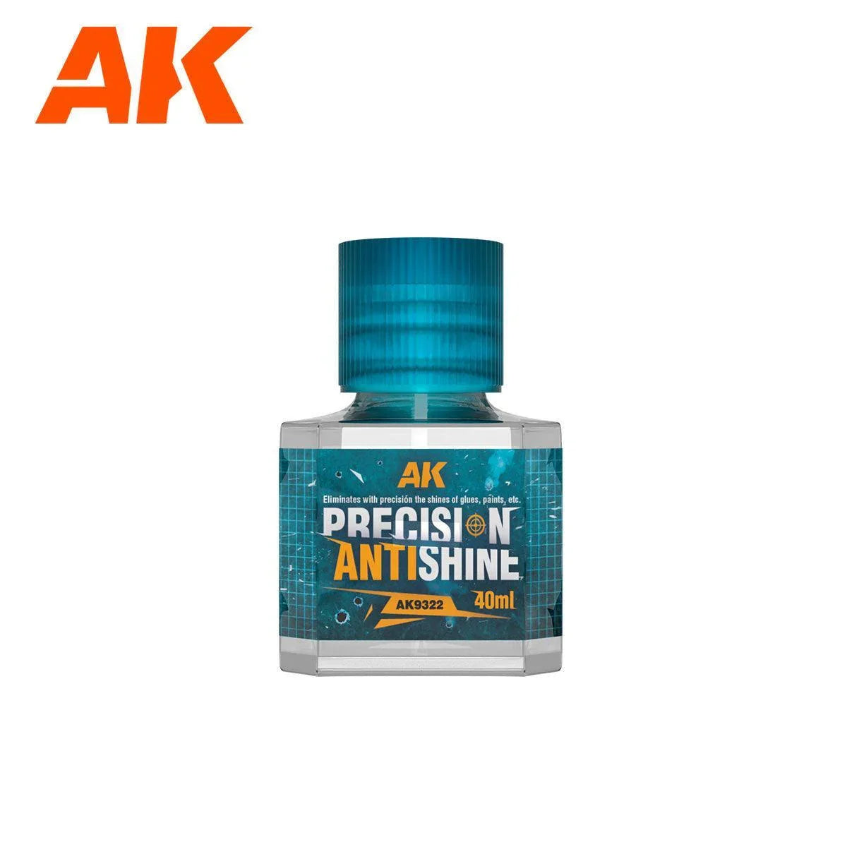 AK Interactive Auxiliaries - Precision Antishine 40ml - Gap Games