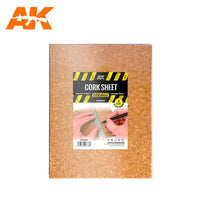 AK Interactive Building Materials - Cork Sheets Coarse Grained 200x300x3mm - Gap Games