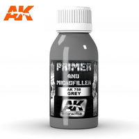 AK Interactive Metallic Grey Primer And Microfiller 100 ml - Gap Games