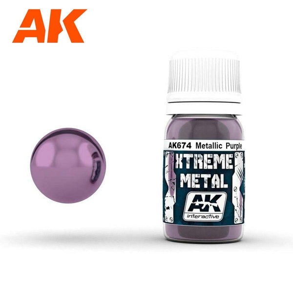AK Interactive Metallics - Xtreme Metal Metallic Purple 30ml - Gap Games