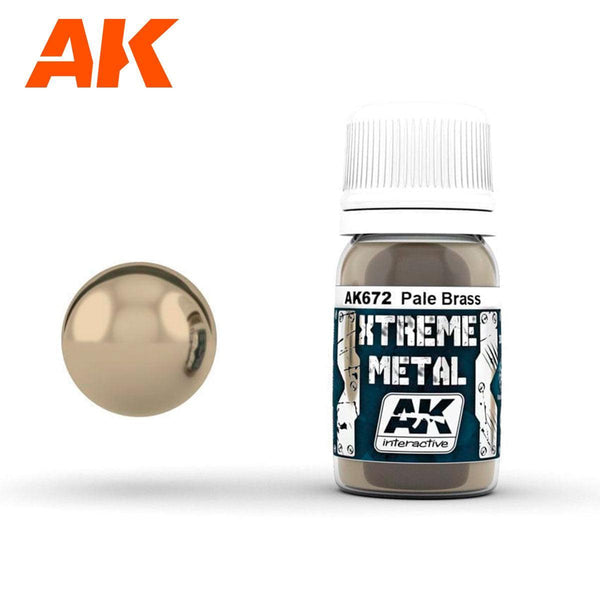 AK Interactive Metallics - Xtreme Metal Pale Brass 30ml - Gap Games