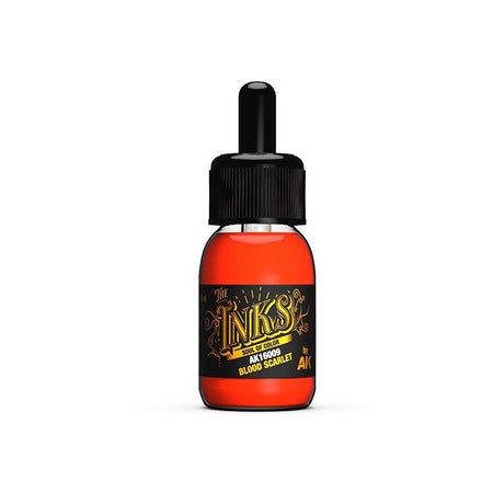 AK Interactive - The Inks - Blood Scarlet 30ml - Gap Games