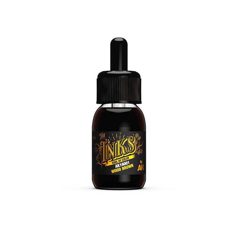 AK Interactive - The Inks - Wood Brown 30ml - Gap Games