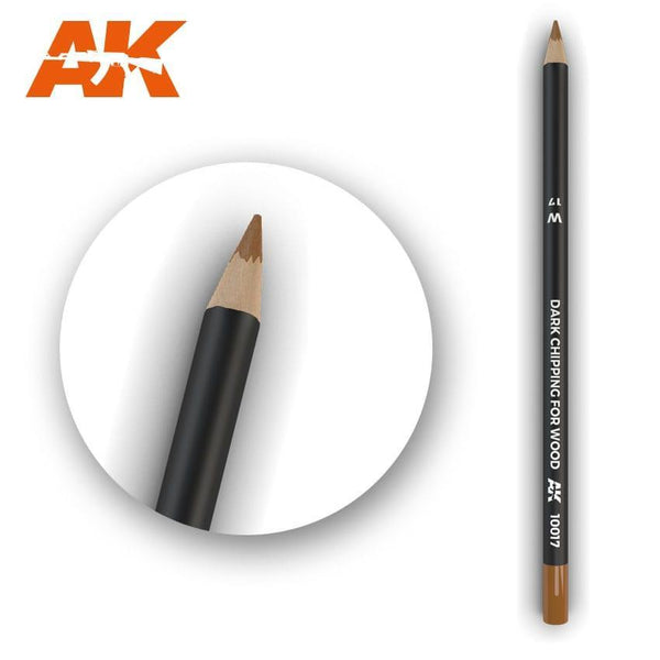 AK Interactive Weathering Pencils - Dark Chipping for Wood - Gap Games