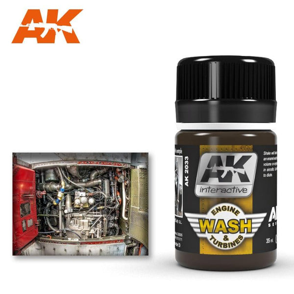 AK Interactive Weathering Products - Aircraft Engine Wash - Gap Games