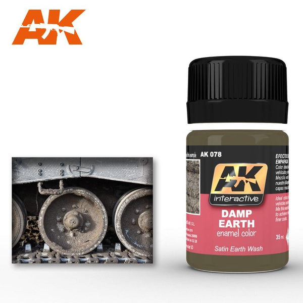 AK Interactive Weathering Products - Damp Earth Effects - Gap Games