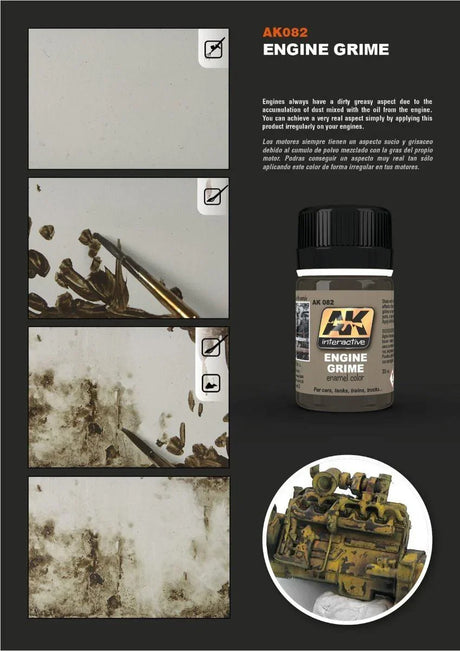 AK Interactive Weathering Products - Engine Grime - Gap Games