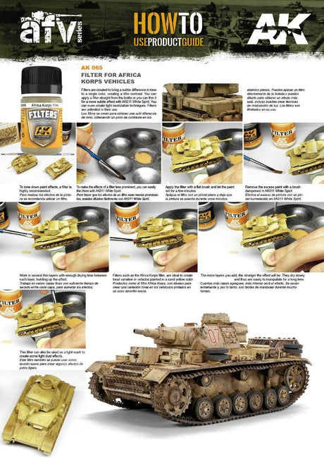 AK Interactive - Weathering Products - Filter for Afrika Korps Vehicles 35ml - Gap Games