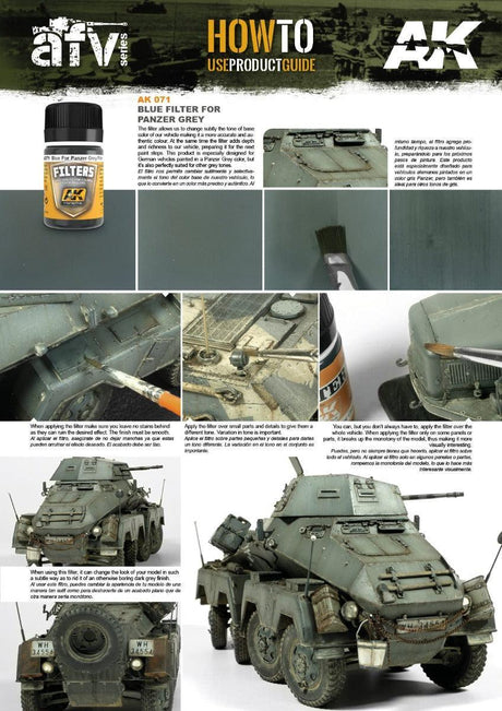 AK Interactive - Weathering Products - Filter for Panzer Grey Vehicles 35ml - Gap Games