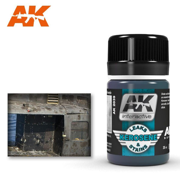 AK Interactive Weathering Products - Kerosene Leaks and Stains - Gap Games