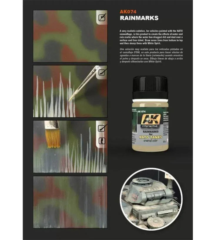 AK Interactive Weathering Products - Rainmarks Effects - Gap Games