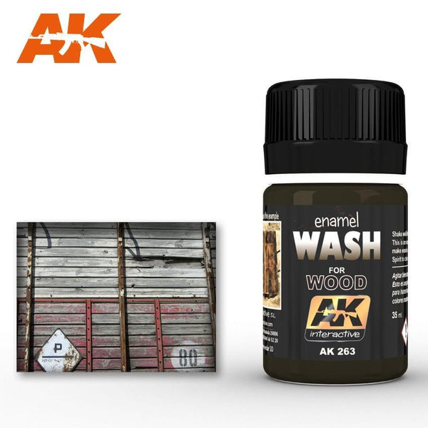 AK Interactive Weathering Products - Wash for Wood - Gap Games
