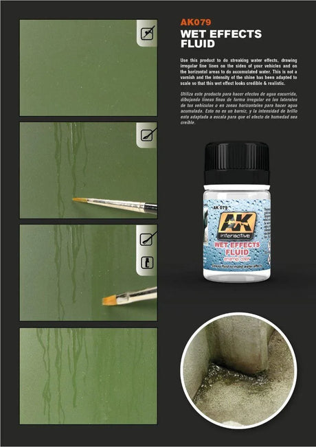 AK Interactive Weathering Products - Wet Effects Fluid - Gap Games