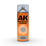 Ak Interactive - Aerosol Spray Primer - Protective Varnish - Spray 400ml (Includes 2 Nozzles)