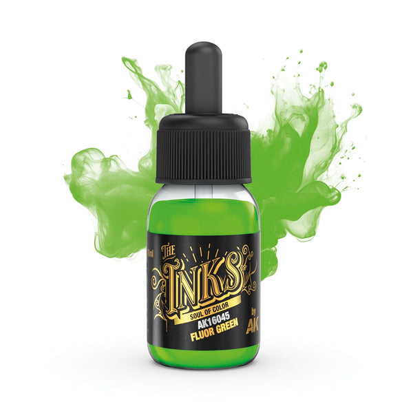 AK Interactive - The Inks - Fluor Green 30ml