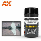 AK Interactive - Weathering Products - Paneliner for White and Winter Camouflage 35ml