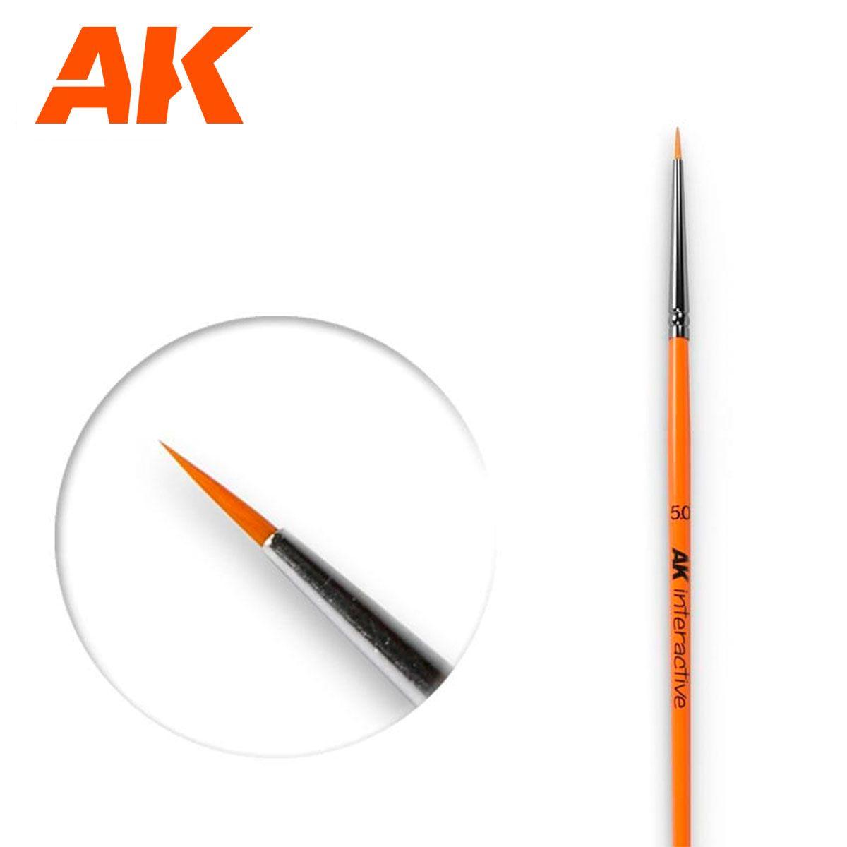 Ak Interactive - Brushes - Round Brush 5/0 Synthetic
