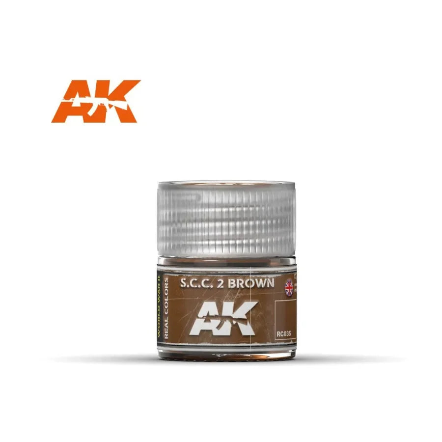 AK Interactive Real Colors - Acrylic Lacquer Paint 10ml bottle - 2 Brown