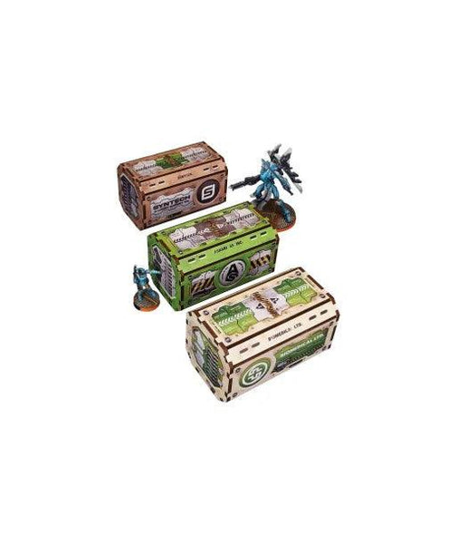 Micro Art Studio - Al Medinat Containers (3) PREPAINTED (Sand/Green)