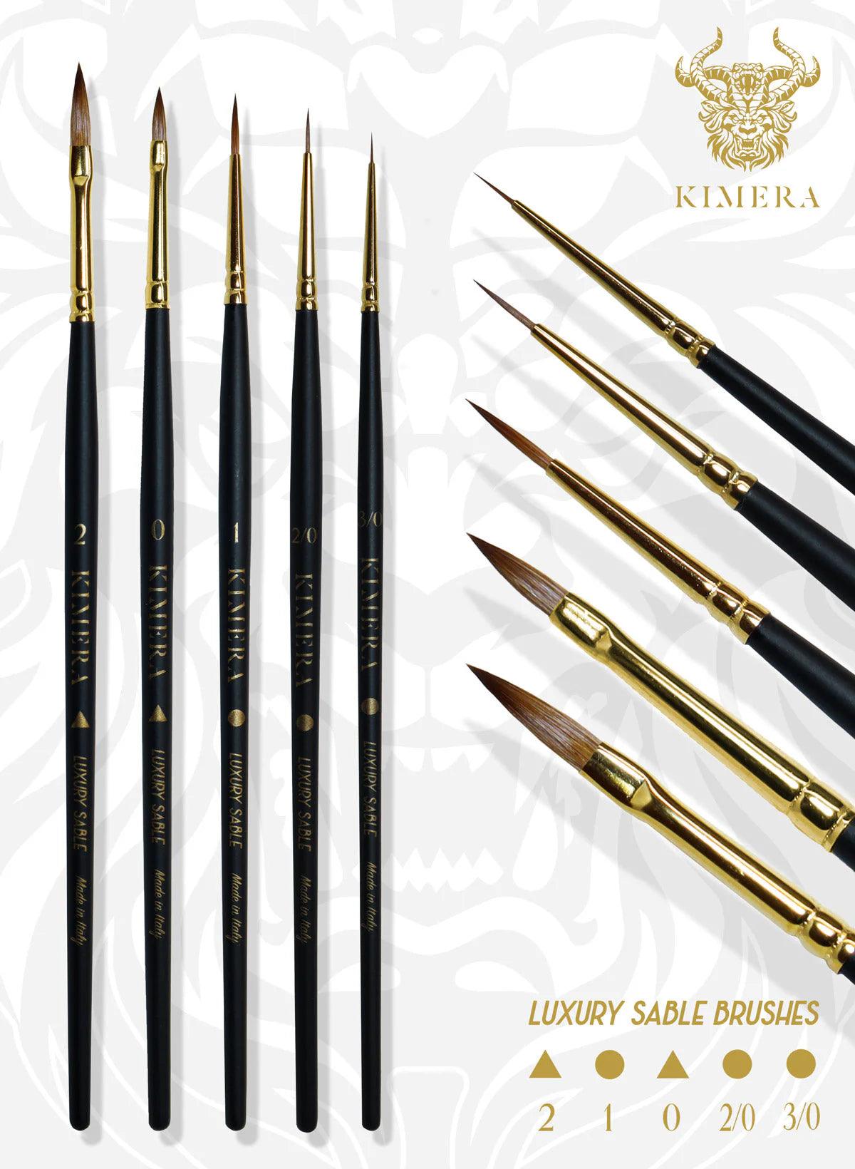 Kimera Brushes Set – Kolinsky Sable 5 brushes