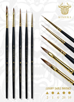 Kimera Brushes Set – Kolinsky Sable 5 brushes