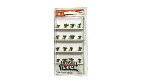 All Game Terrain, Dark Green Shrub Tufts - Gap Games