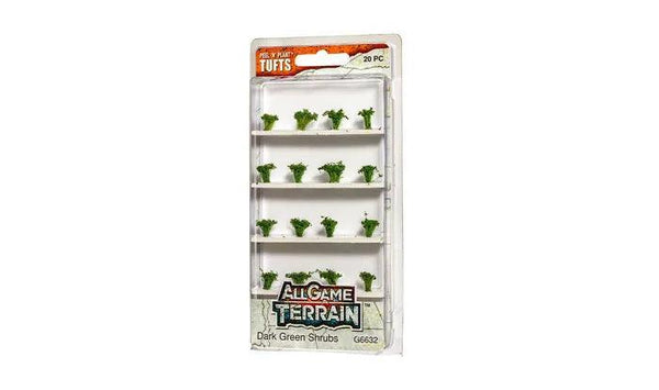 All Game Terrain, Dark Green Shrub Tufts - Gap Games