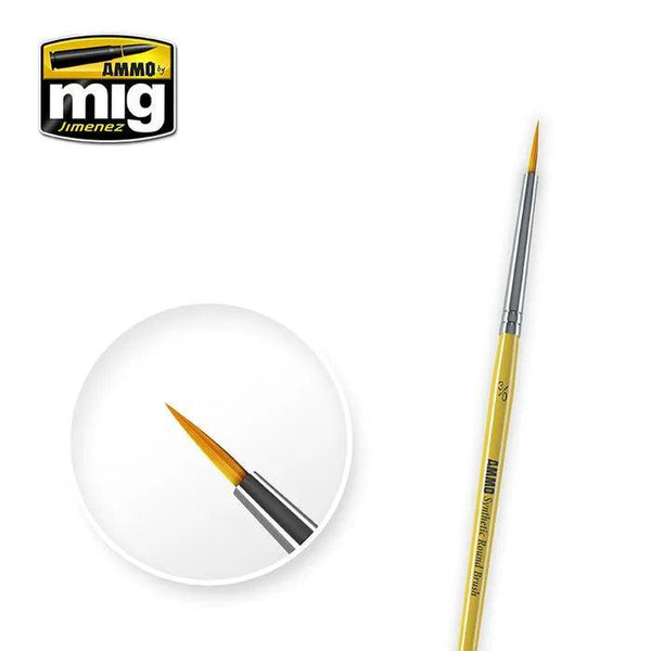 AMMO by Mig 3/0 Synthetic Round Brush - Gap Games