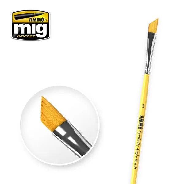 AMMO by Mig 6 Synthetic Angle Brush - Gap Games