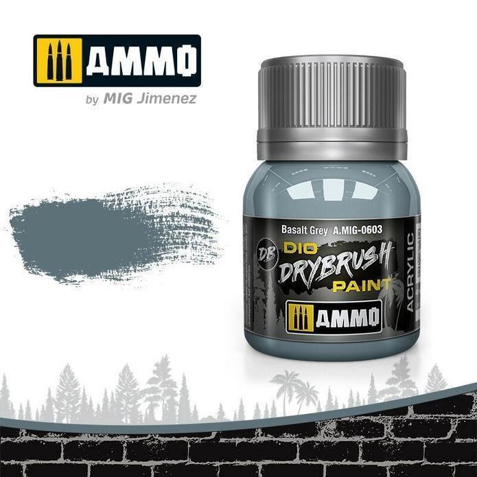Ammo by MIG A.MIG-0603 Drybrush Basalt Grey - Gap Games