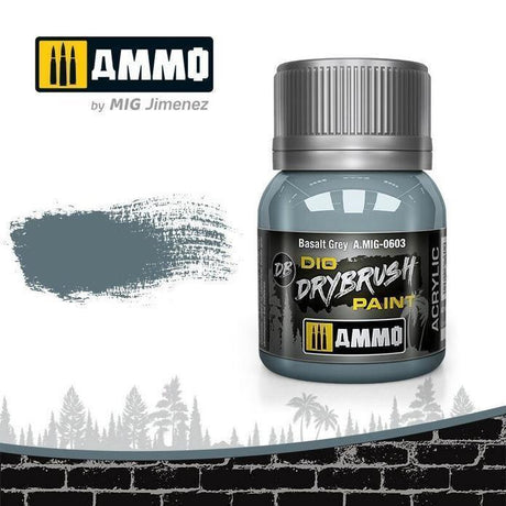 Ammo by MIG A.MIG-0603 Drybrush Basalt Grey - Gap Games